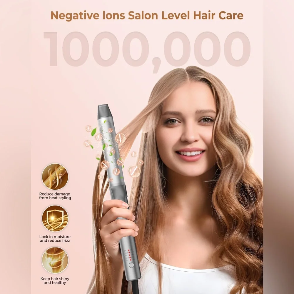 Self Curling Hair Curler, Automatic Curling Iron, 5 Heat Settings Curling Wand